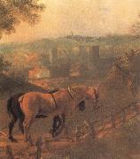 Thomas Gainsborough, Detail of Landscape with a Woodcutter courting a Milkmaid